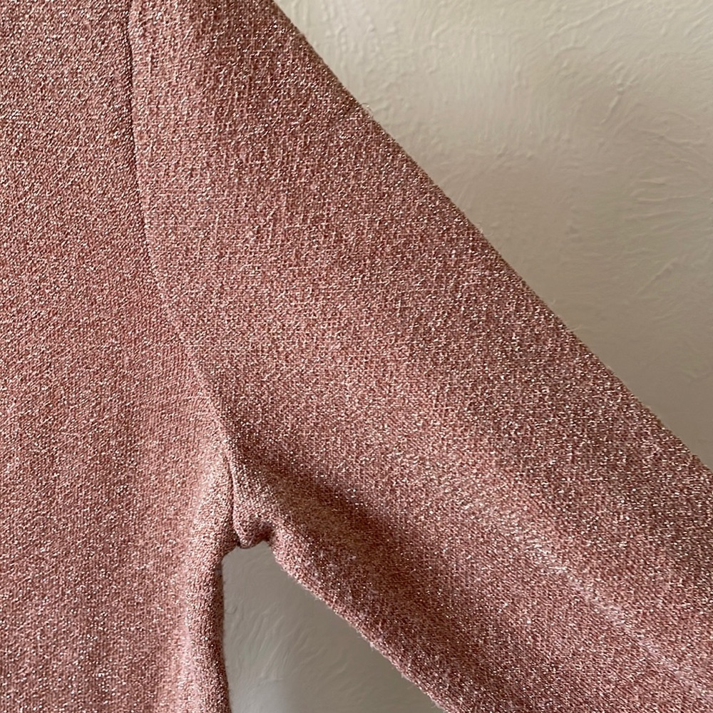 J.Crew Collection pretty rose double knit lurex cardigan - Picture 6 of 16